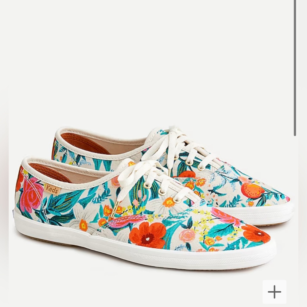 J. Crew with Keds® X Rifle Paper Co.™ Vintage Champion Sneakers - NIB‎